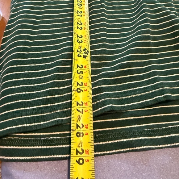 Master’s Collection Green Polo Shirt with Horizontal Stripes and Classic Collar - Picture 7 of 7